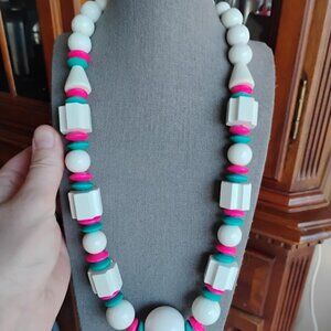 22 inch Retro style beaded necklace